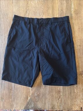 Golf Links Edition Men's Flat Front Black Shorts